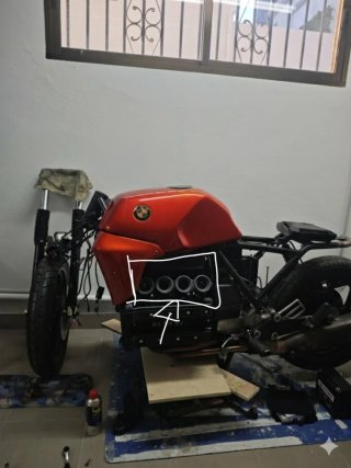 Tomas de aire BMW K100 decorativas