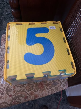 Alfombra goma suelo bebés con numeros