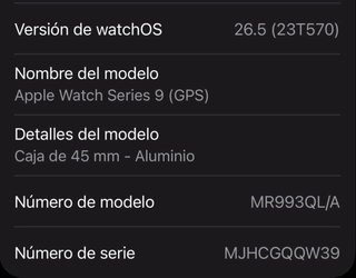 Apple Watch Series 9 Aluminio 45mm