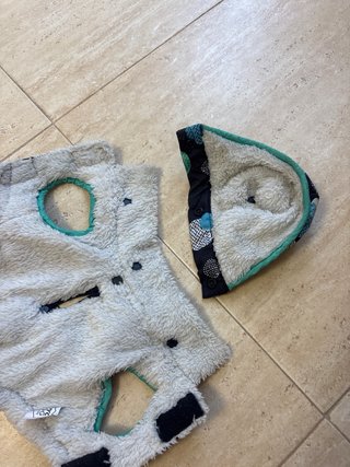 Chaqueta para perro pequeño con capucha