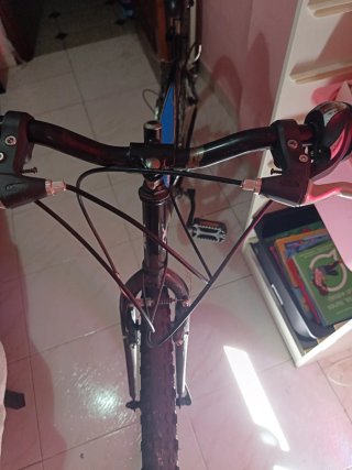 Bicicleta de montaña negra