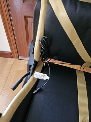 Silla gaming NUEVA con reposapiés y masajeador
