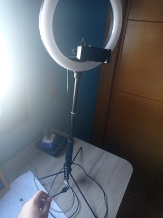 Foco LED Aro con Soporte para Móvil