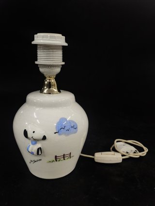 SNOOPY - LÁMPARA CERÁMICA VINTAGE - 70s
