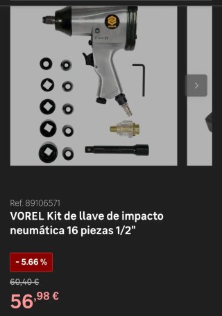 Llave de Impacto Neumática Truper 1/2