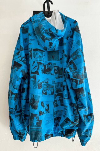 Cortavientos Lacoste x Polaroid Azul