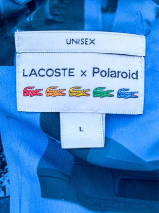 Cortavientos Lacoste x Polaroid Azul