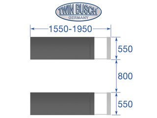 Elevador Tijera Twin Busch TWS3-18U-G