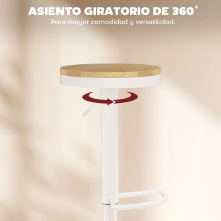 Juego 2 Taburetes Altos Cocina Regulables