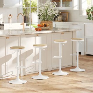 Juego 2 Taburetes Altos Cocina Regulables