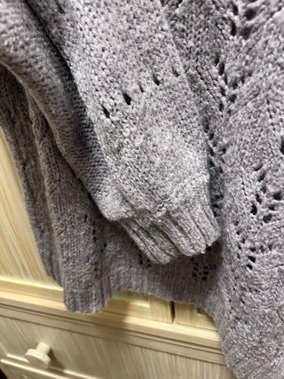 Jersey Sfera Lana Violeta Calado  Talla 9-10 años