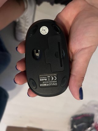Teclado y Ratón Inalámbrico OWLOTECH Negro