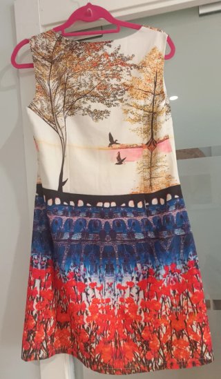 Vestido estampado japonés