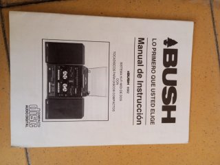Cadena musical Bush con tocadiscos, CD, Cassette