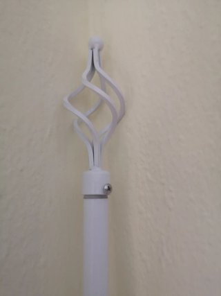 Barra Cortina Extensible 1.80-3.20m Blanca