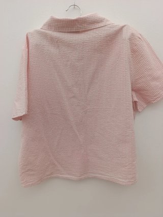 Conjunto pantalón y camisa rosa