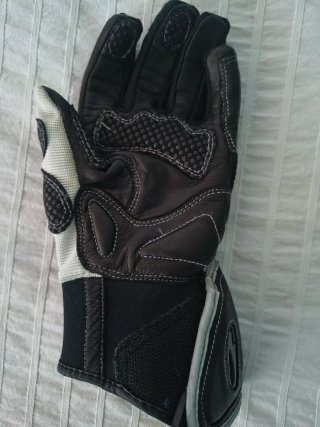 Guantes Moto Mujer Negro y Blanco