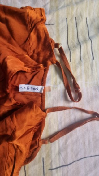 Tuta jumpsuit color ruggine tg unica