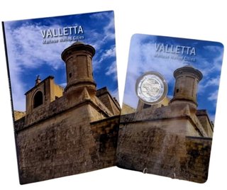 Monedas 2*2€ Malta 2026 Valletta Proof y Coincard