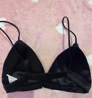 SHEIN Pack 2 Crop Tops Satén Blanco Negro Talla S