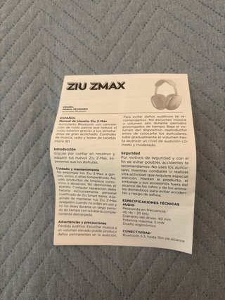 Auriculares Ziu Zmax Oro/Plata