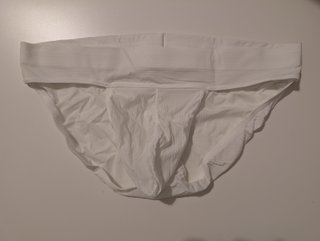 Slip blanco con bolsa