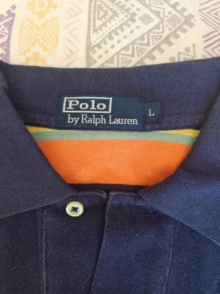 Polo Ralph Lauren Rayas Azul Naranja
