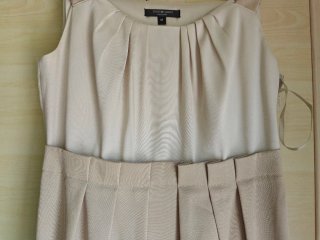 Vestido elegante beige fiesta Talla M