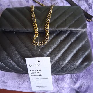 Bolso de piel Quince negro nuevo