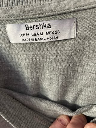 Sudadera fina gris crop top