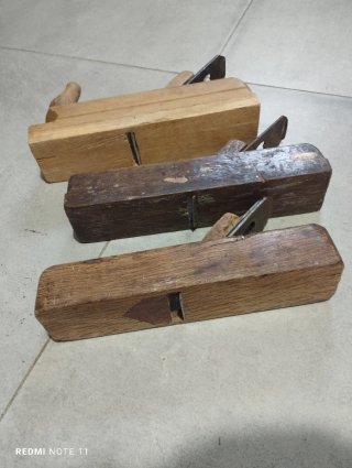 Set 3 pialle da legno vecchie