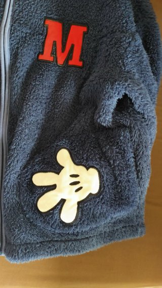 Bata polar Mickey Mouse azul