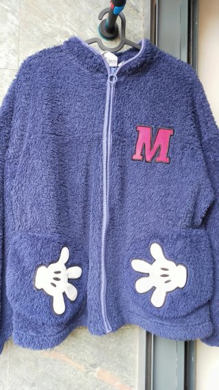 Bata polar Mickey Mouse azul