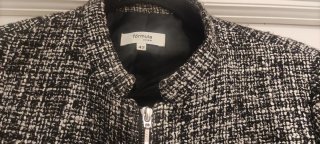 Blazer cuello mao jaspeado talla 42