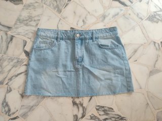 Gonna jeans blu