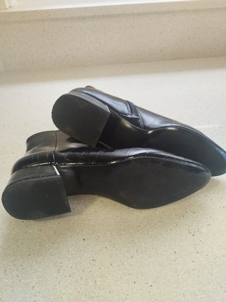 Botines Mango Talla 39 Negro Cocodrilo