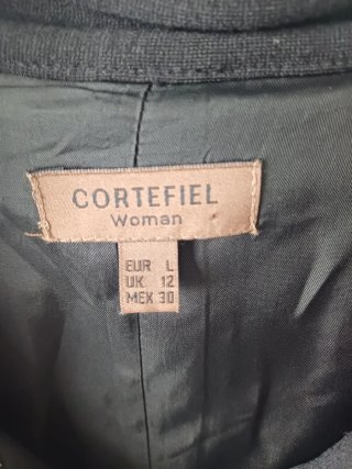 Vestido negro Cortefiel talla L