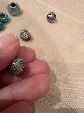 Charm Pandora Azul y Plateado 13 e cada 1 mas desc