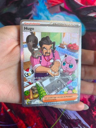 Carta Pokémon Entrenador Hugo Partidario