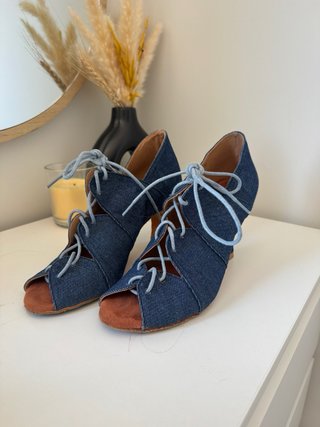 Zapatos Baile Latino Vaquero Talla 37