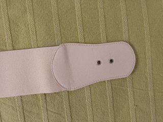 3 Cinturones Elásticos Mujer Flor Beige Blanco