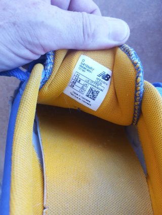 Zapatillas New Balance Azul Naranja