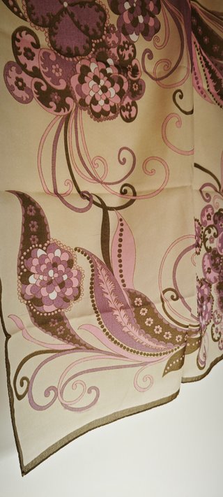 Foulard Vintage Anni '70 Carré Seta Chic