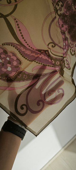 Foulard Vintage Anni '70 Carré Seta Chic