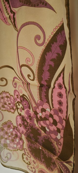 Foulard Vintage Anni '70 Carré Seta Chic