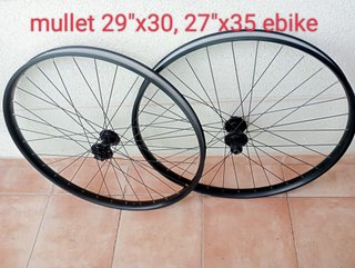 ruedas mullet 29 x30, 27.5 x 35 trasera nuevas
