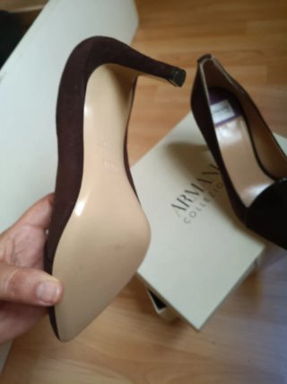 Zapatos Armani Marrones Tacon Mujer nuevos
