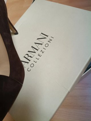Zapatos Armani Marrones Tacon Mujer nuevos