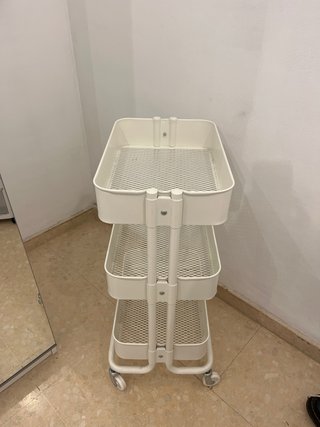Carrito organizador blanco 3 niveles