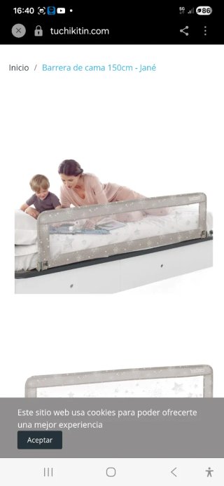 2 Barreras de Cama Jane 150cm